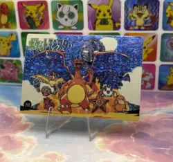 Pokemon Pikachu HOLO Vintage Pocket Monsters Prism Sticker 1998 Bandai Ninetndo - Image 4