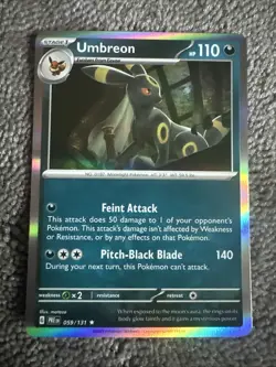 Umbreon 059/131 -Holo Rare Near Mint Pokemon TCG - Image 1
