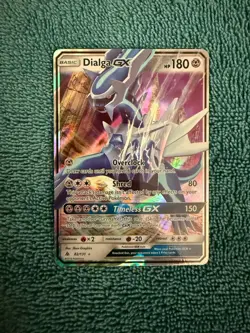 Pokemon TCG Dialga GX 82/131 Holo Ultra Rare Forbidden Light NM - Image 1