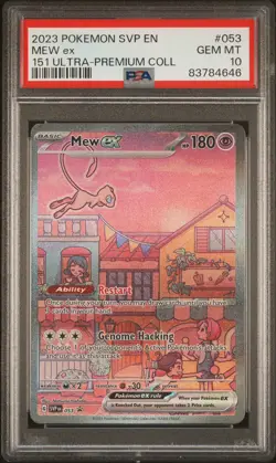Pokemon Mew ex 151 Ultra-Premium Coll. Full Art Promo SVP EN 053 PSA 10 Gem Mint - Image 1