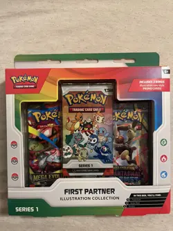 Pokemon First Partner Illustration Collection Box Factory Sealed TCG - Image 1