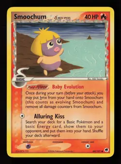 Smoochum (Delta Species) 64/101 Dragon Frontiers Pokemon Card - - Image 1