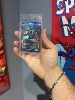 Magic The Gathering Spectacular Spiderman Card Marvel Legends Exclusive - Image 1