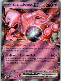 Team Rocket's Mewtwo ex Promo SV: Scarlet & Violet Promo Cards 205 NM - Image 1