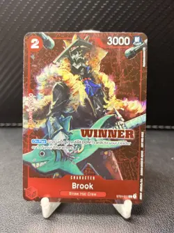 One Piece CCG Brook Winner Character Card ST01-011 English 3000 Power 2 Cost - Image 1