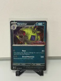 TYRANITAR 135/193 Paldea Evolved Stamp Holo Rare Pokemon Card TCG - Image 1