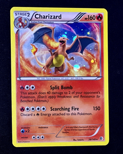2012 Pokemon CHARIZARD Boundaries Crossed COSMOS HOLO Black & White Card 20/149 - Image 1
