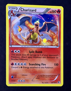 2012 Pokemon CHARIZARD Boundaries Crossed COSMOS HOLO Black & White Card 20/149 - Image 2