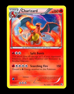2012 Pokemon CHARIZARD Boundaries Crossed COSMOS HOLO Black & White Card 20/149 - Image 3