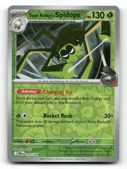 Team Rocket's Spidops 020/182 - Destined Rivals Reverse Holo - Pokemon Card NM/M - Image 1