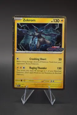 Zekrom 066/182 Paradox Rift Stamped Promo Card Cosmos Holo Pokemon NM - Image 1