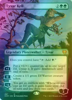 Tyvar Kell *Borderless FOIL* (Near Mint) | Kaldheim | MTG | Magic The Gathering - Image 1