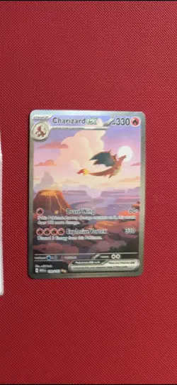 Pokemon Charizard EX 199/165 Scarlet & Violet 151 Special Illustration Rare NM - Image 1
