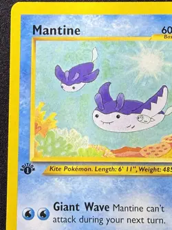 Pokemon Mantine Neo Destiny TCG Card 74/105 1st Edition Common - Image 3