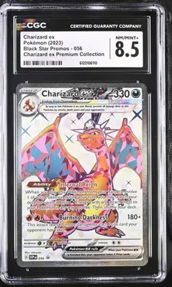 CGC 8.5 CHARIZARD EX 056 BLACK STAR PROMO SCARLET & VIOLET POKEMON - Image 1