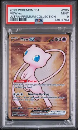 2023 POKEMON 151 ULTRA-PREMIUM COLLECTION #205 METAL MEW ex PSA 9 - Image 1