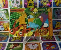 Pokemon Holo Vintage Pocket Monsters Vending Prism Sticker Bandai 98 collections - Image 3
