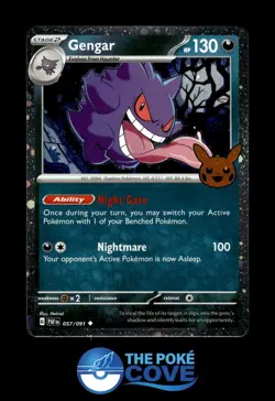 Gengar (Cosmos Holo) 057/091 | Trick or Trade BOOster 2024 | Pokemon Holo | NM - Image 1