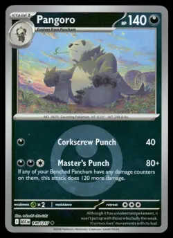 PANGORO (ENERGY SYMBOL PATTERN) 140/217 UNCOMMON ASCENDED HEROES POKEMON NM - Image 2