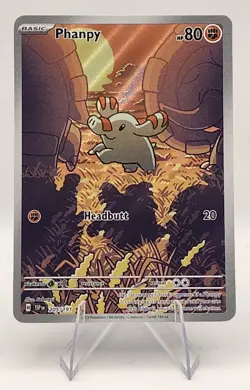 Phanphy Illustration Rare Surging Sparks Pokemon 2024 205/191 NM - Image 1