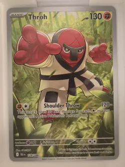 Pokemon TCG Throh Sv: Black Bolt Illustration Rare Holo Basic HP 130 128/086 - Image 1