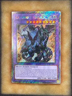 Yugioh Guardian Chimera RA02-EN023 Platinum Secret Rare 1st Ed NM - Image 1