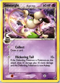 Pokemon Card - Smeargle 39/101 Dragon Frontiers Uncommon Lightly Played - Image 1