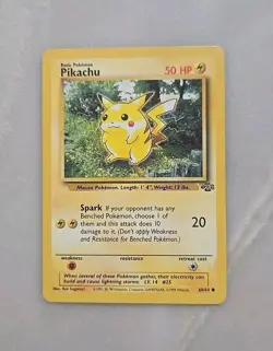 Pikachu 60/64 Jungle Pokemon Card Lp - Image 1