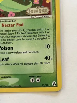 Victreebel 13/92 Holo Rare Ex Legend Maker Lightly Played Pokemon Card - Image 5