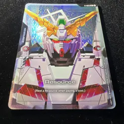 GUNDAM TCG CARD GAME UNICORN GUNDAM RESOURCE R-003 C+ FOIL Newtype Rising GD01 - Image 2