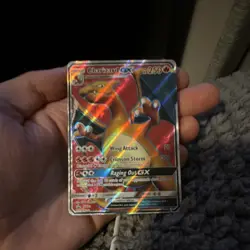 Charizard GX 250 HP Full Art Holo Pokemon Card 70/300 Attack Stage 2 - Image 1