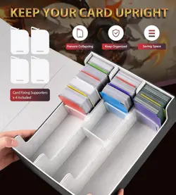 Trading Card Storage Box - 2400+ Card Deck Case for Magic the Gathering PKM YuGi - Image 4