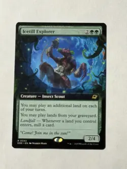 Icetill Explorer EXTENDED ART EOE 343 Rare (MTG Edge of Eternities 2025) - Image 1