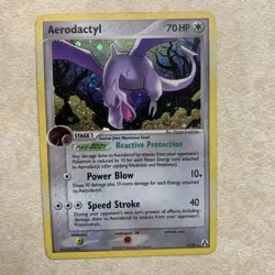 Pokemon TCG EX Legend Maker Aerodactyl #1 Holo Foil 2006 - Image 1