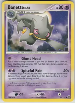 Pokemon TCG Banette Rare Secret Wonders 23/132 - Image 1