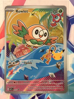 Pokemon First Partner Illustration Promo Set Gen 7 Rowlet, Litten & Popplio MEP - Image 2