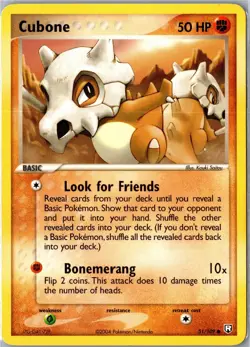 Pokemon Card - Cubone 51/109 Team Rocket Returns Common Lightly Played - Image 1
