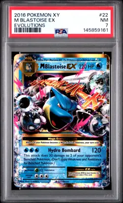 2016 Pokemon XY Evolutions 22 Mega Blastoise EX Holo PSA 7 145859161 - Image 1