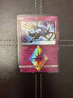 Pokemon TCG - Xerneas - 144/214 - Lost Thunder - NM Prism Rare (2018) - Image 1