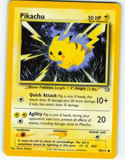 Pikachu - 70/111 Neo Genesis - Pokemon TCG - 2000 - Image 1