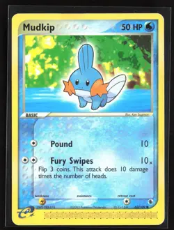 Pokemon TCG - Mudkip Common Ruby and Sapphire 60/109 HP - Image 1