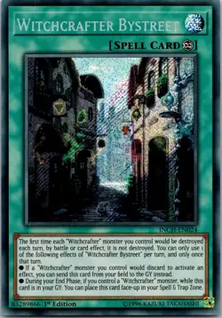 Yugioh Witchcrafter Bystreet INCH-EN024 1st Edition Secret Rare NM - Image 1