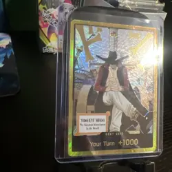 DON!! Card Dracule Mihawk Gold One Piece OP14 The Azure Sea's Seven NM - Image 2