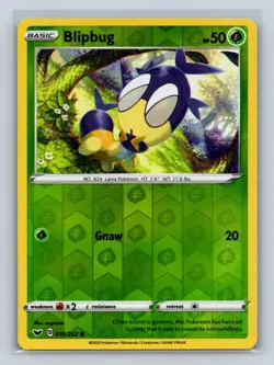 Blipbug (016) #016/202 SWSH01: Sword & Shield Base Set Reverse Holo Pokemon TCG - Image 1