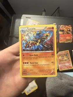 Pokemon TCG Lucario XY140 Holo Rare Black Star Promo Card - Image 1
