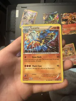 Pokemon TCG Lucario XY140 Holo Rare Black Star Promo Card - Image 2