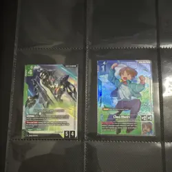 Bandai Gundam Card Game GD04 Gundam Pharact & Uso Ewin holo burst lot - Image 1