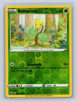 Bellsprout #001/163 SWSH05: Battle Styles Reverse Holo Pokemon TCG - Image 1