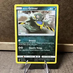 Pokemon TCG Alolan Grimer S&M Burning Shadows 83/147 Regular Common Card - Image 1