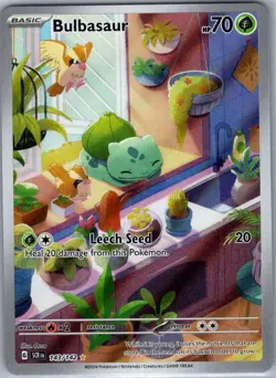 Bulbasaur 143/142 SV07: Stellar Crown - Pokemon Card - NM - Image 1